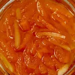 تصویر مربا هویج با خلال بادام