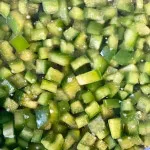 تصویر فلفل دلمه ای سبز نگینی