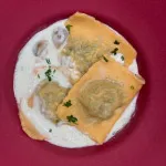 تصویر راویولی اسفناج و پنیر