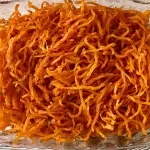 تصویر هویج خلالی سرخ شده