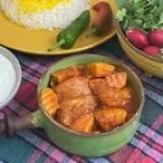 تصویر خورشت کدوحلوایی با مرغ