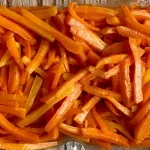 تصویر هویج خلالی سرخ شده (درشت )