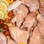 تصویر مرغ 8 تکه بسته بندی بدون پوست