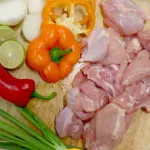 جوجه کباب بدون ادویه ران