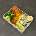 سالمون با پلو گشنیزی