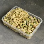 اسپاگتی با سس کدو و مرغ